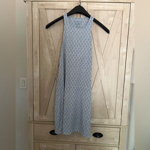 Carve Designs Blue and White Mini SunDress